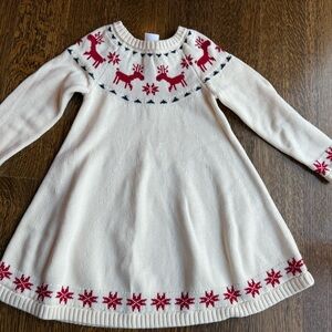 Hanna Andersson Cream Knit with Red and Blue Accents